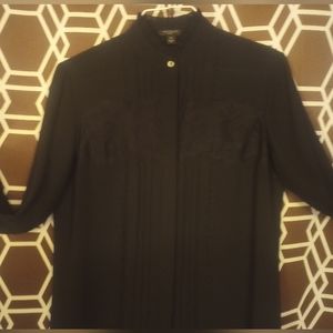 Ann Taylor Women's long sleeve ruffle blouse extra small petite